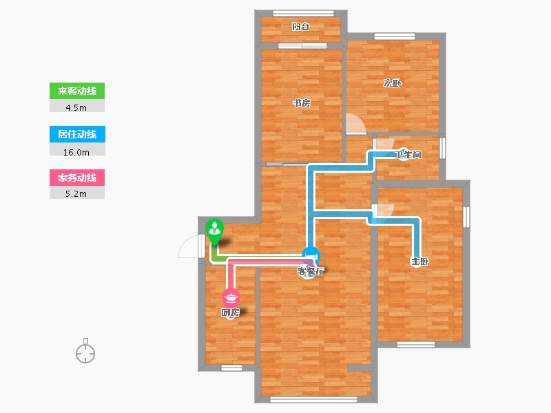 浙江省-宁波市-忆江南-99.99-户型库-动静线