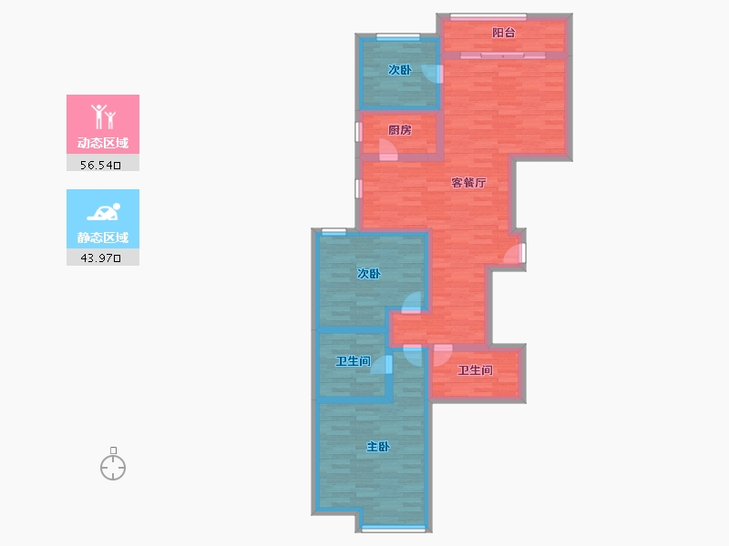 山西省-长治市-和合人家-88.00-户型库-动静分区