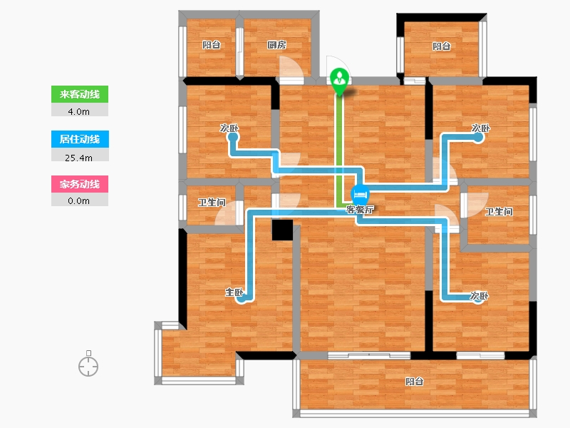 湖南省-衡阳市-云集锦绣富苑-112.30-户型库-动静线