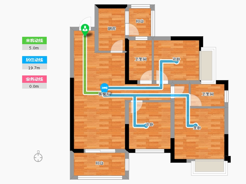 四川省-德阳市-绿地新里程-77.45-户型库-动静线