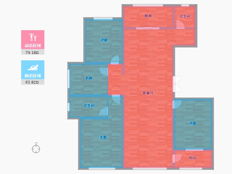 山东省-潍坊市-玉泉-128.56-户型库-动静分区