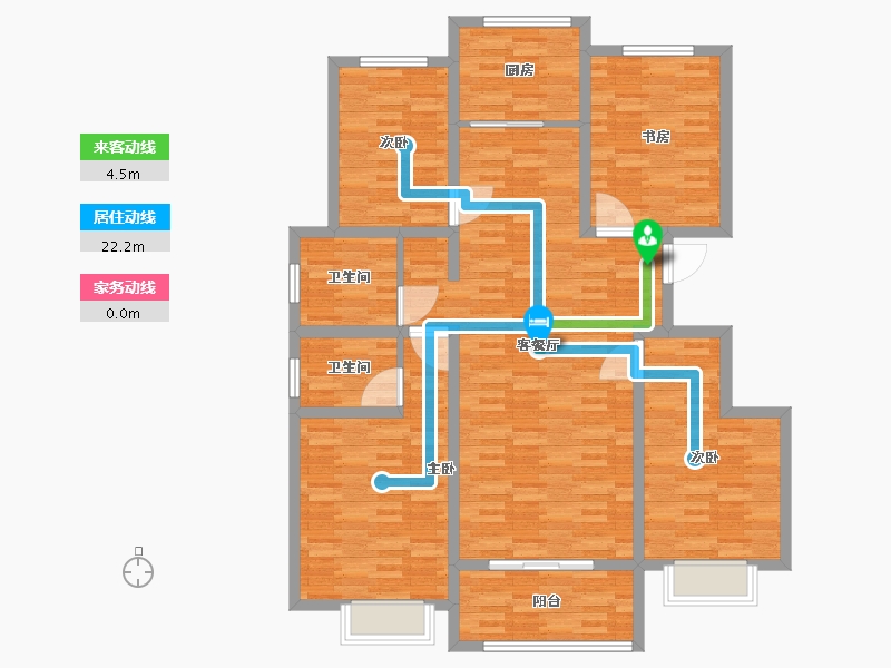 河北省-邯郸市-清泉小区-122.01-户型库-动静线