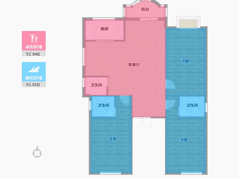 福建省-莆田市-涵江-105.78-户型库-动静分区