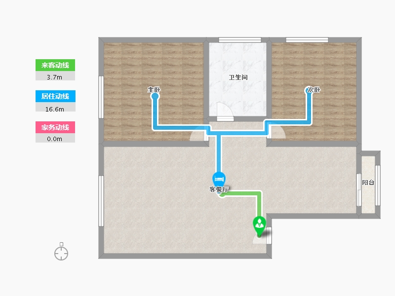 黑龙江省-哈尔滨市-东风国际一期-109.99-户型库-动静线