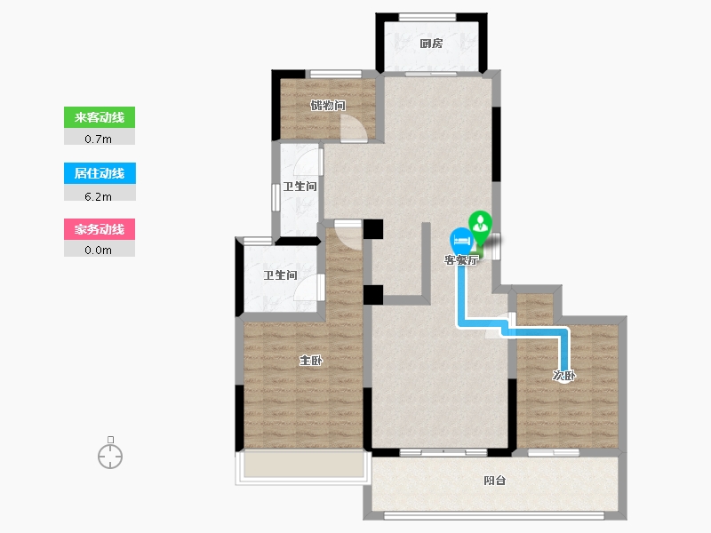 浙江省-杭州市-世贸钱塘天誉-98.24-户型库-动静线