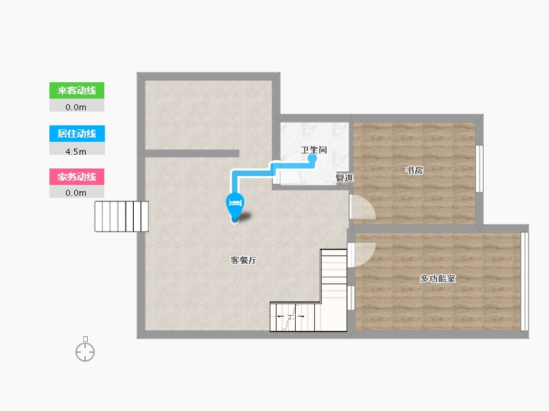 浙江省-绍兴市-蔡江公寓-78.77-户型库-动静线