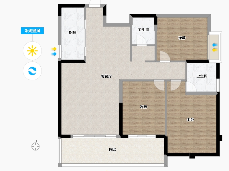 江西省-吉安市-上江界-120.00-户型库-采光通风