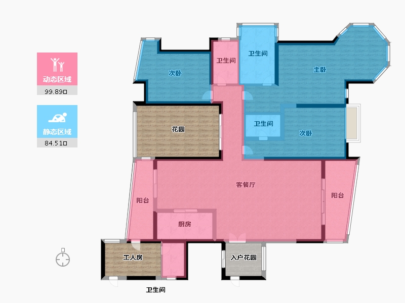 广东省-东莞市-君汇半岛-200.00-户型库-动静分区