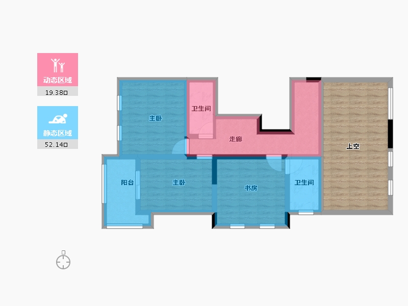 广东省-深圳市-保利锦城-84.41-户型库-动静分区