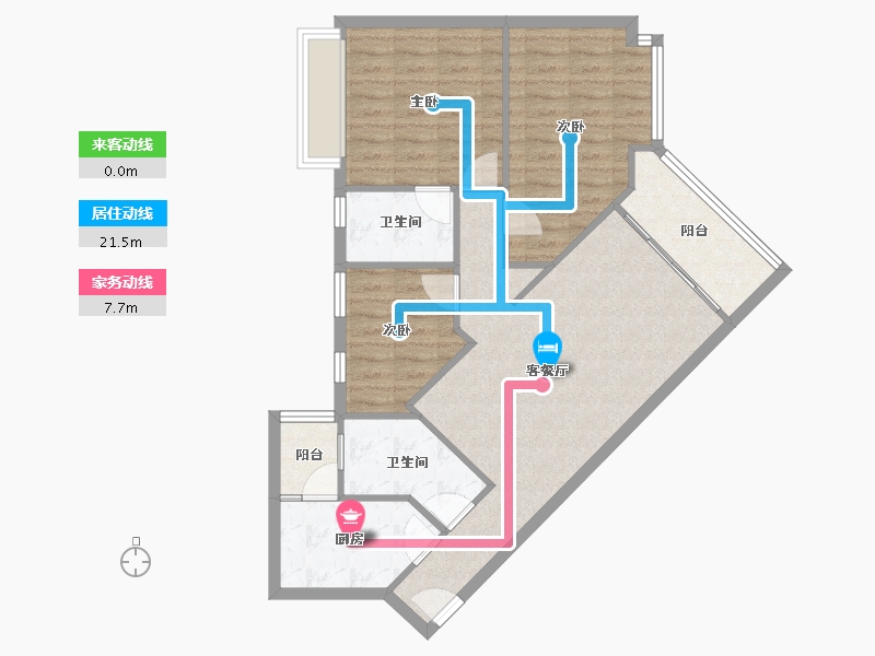 广东省-广州市-荷塘月色-84.49-户型库-动静线