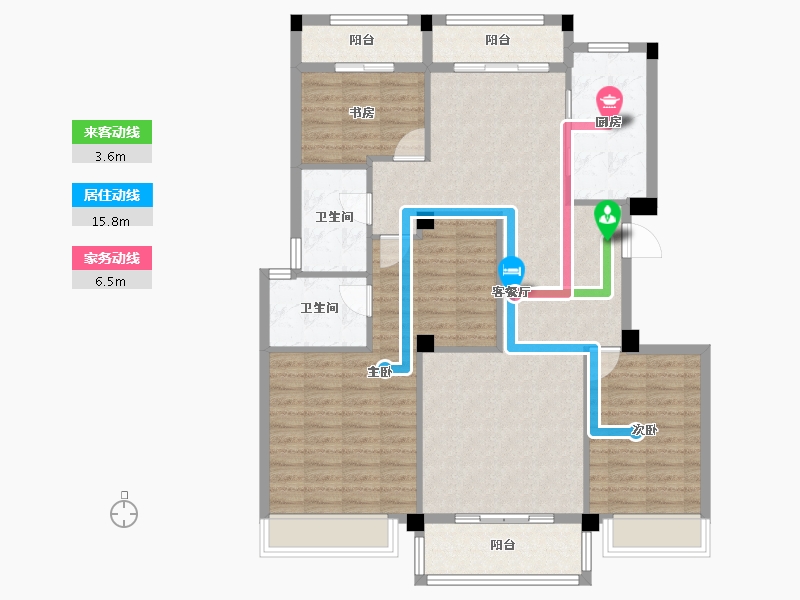 安徽省-宣城市-广德祥生花涧樾-114.43-户型库-动静线