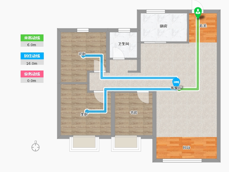 黑龙江省-哈尔滨市-恒泰・悦�Z府-81.76-户型库-动静线