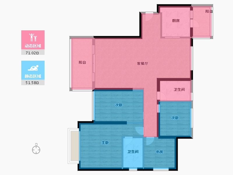 河南省-许昌市-恒大悦府-110.00-户型库-动静分区