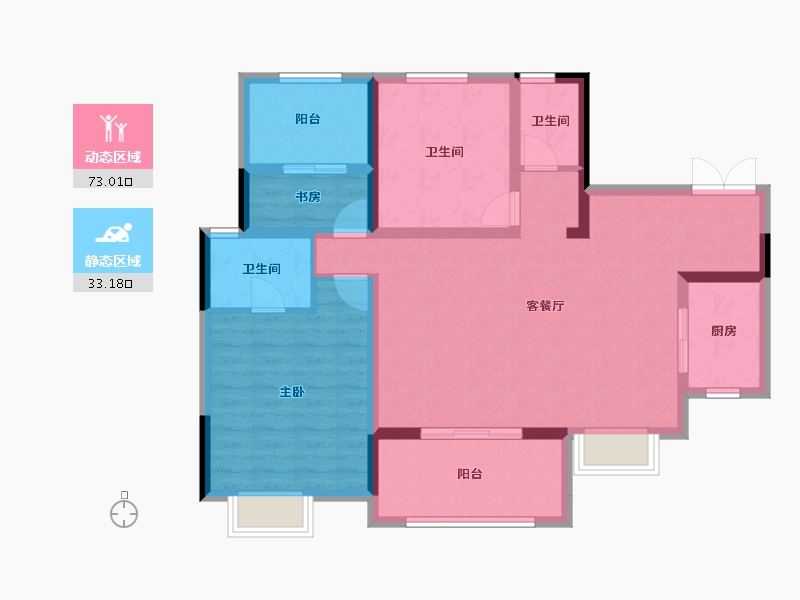 四川省-达州市-蓝润置地-94.81-户型库-动静分区