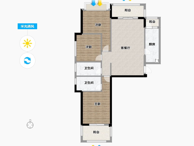 福建省-南平市-建州府-112.00-户型库-采光通风