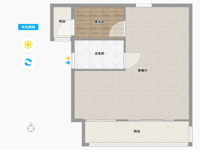 贵州省-贵阳市-北大资源梦想城五号地块-90.00-户型库-采光通风