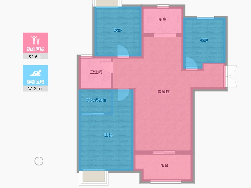 河南省-平顶山市-海上壹号院-80.00-户型库-动静分区