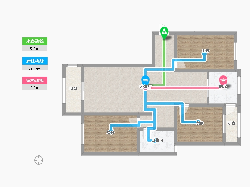 河北省-石家庄市-东-96.00-户型库-动静线