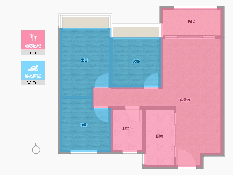 山东省-日照市-巴黎名城-90.01-户型库-动静分区