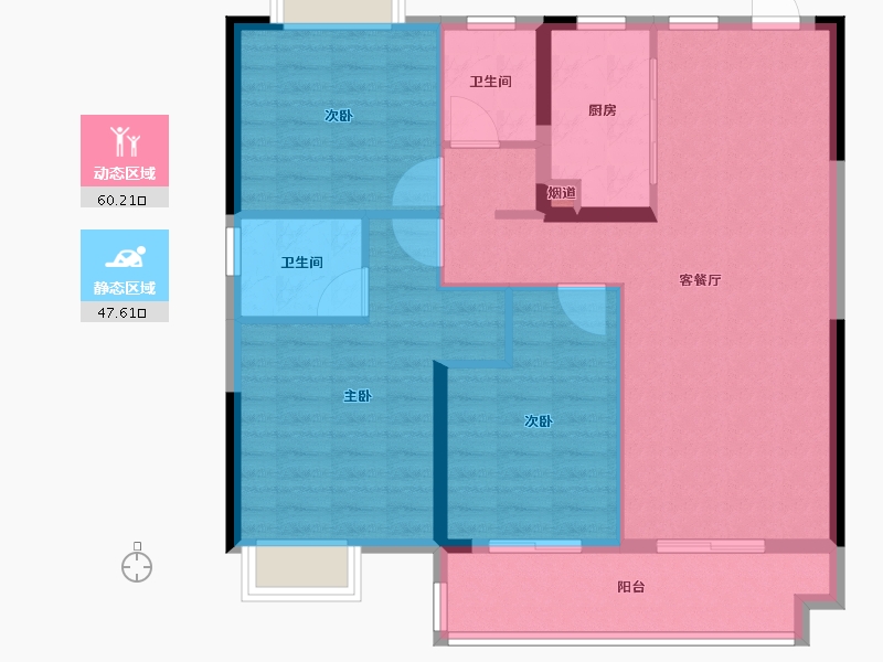 湖北省-武汉市-中国铁建江语城-97.60-户型库-动静分区