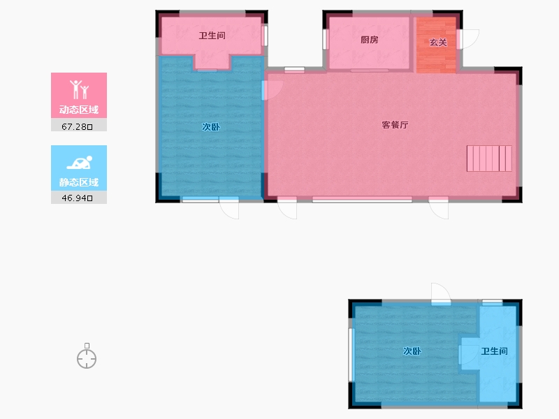 福建省-福州市-武夷建发・山外山-105.00-户型库-动静分区