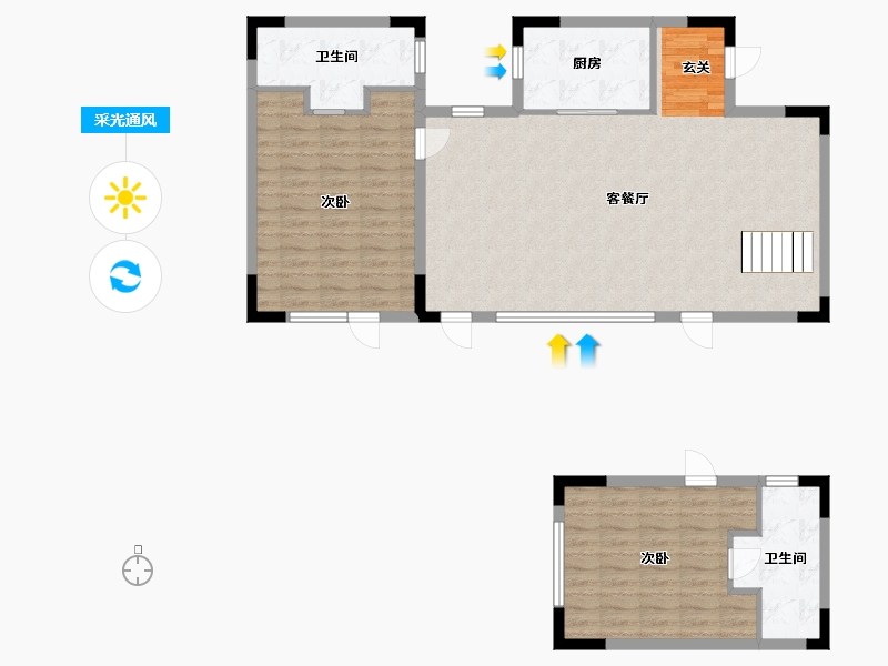 福建省-福州市-武夷建发・山外山-105.00-户型库-采光通风