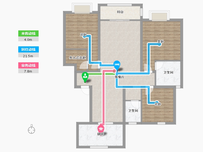 河南省-濮阳市-君恒悦海堂-115.00-户型库-动静线