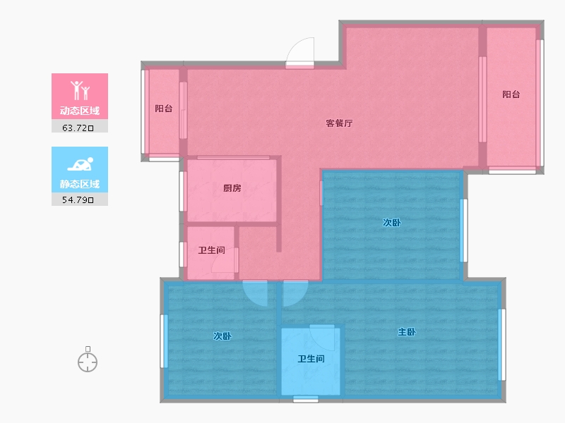 江西省-九江市-海正明城-108.61-户型库-动静分区