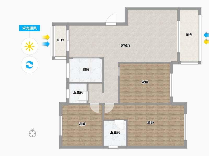 江西省-九江市-海正明城-108.61-户型库-采光通风