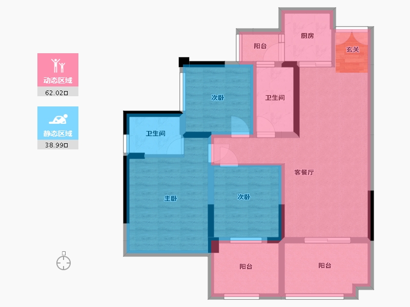 四川省-成都市-天府金融港-88.80-户型库-动静分区