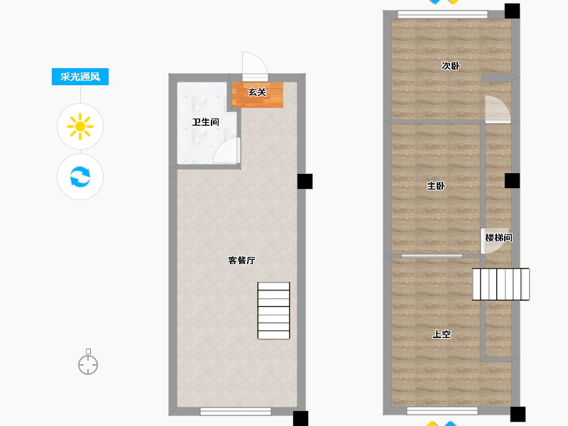 四川省-成都市-威高诚园-77.00-户型库-采光通风