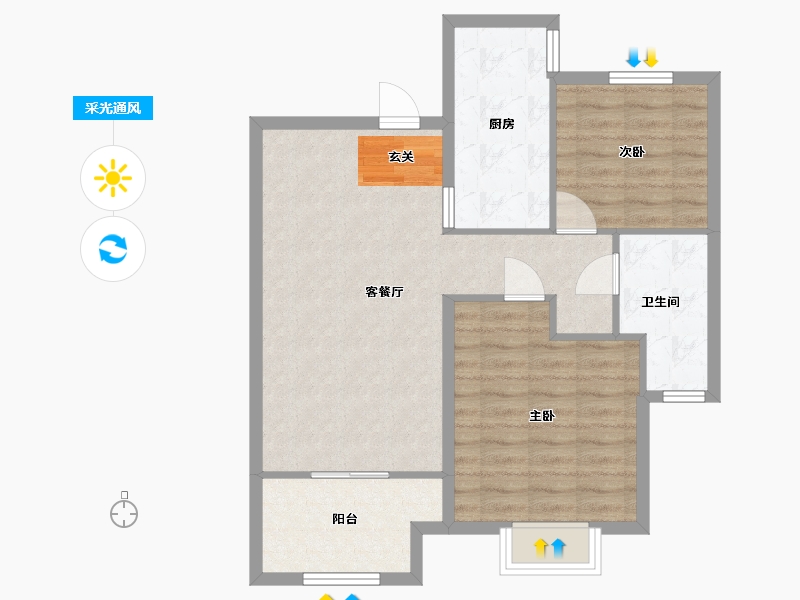 河北省-保定市-万和春天-75.00-户型库-采光通风