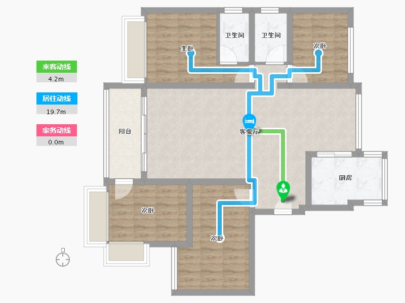 山西省-临汾市-华翔-94.23-户型库-动静线