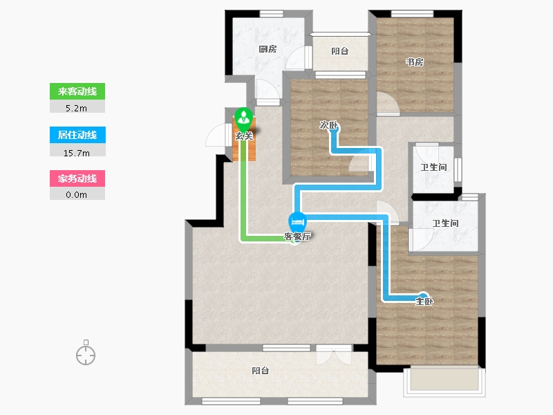 河南省-郑州市-五建新街坊-96.98-户型库-动静线