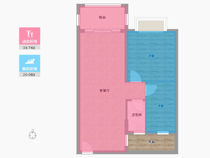 青海省-海南藏族自治州-正大・开元盛景-57.60-户型库-动静分区