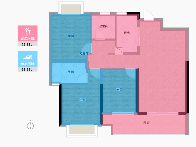 江西省-赣州市-榕玺台-81.37-户型库-动静分区