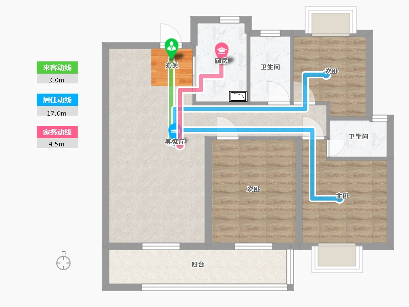 江西省-吉安市-美�Z华府-78.00-户型库-动静线