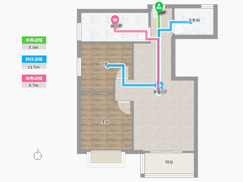 四川省-成都市-学府芳邻-63.92-户型库-动静线