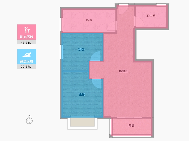 四川省-成都市-学府芳邻-63.92-户型库-动静分区