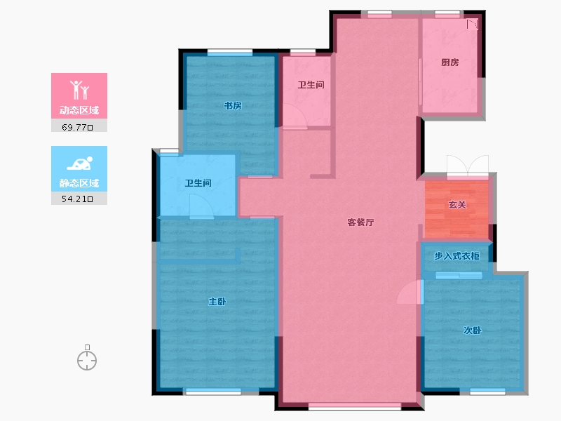 天津-天津市-金厦龙第公府-112.00-户型库-动静分区