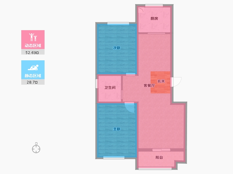 河北省-张家口市-府城尚品-72.44-户型库-动静分区