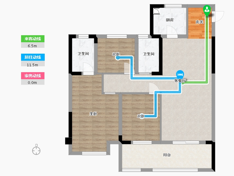 福建省-福州市-莆田保利云上-93.72-户型库-动静线