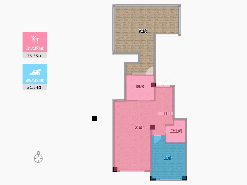 浙江省-宁波市-瀚宁府-135.00-户型库-动静分区