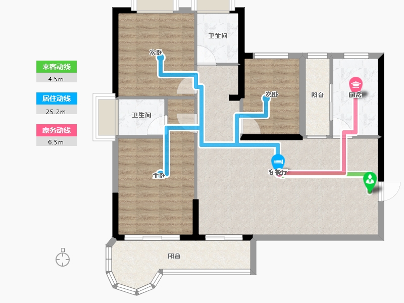 河南省-驻马店市-金象国贸-99.00-户型库-动静线