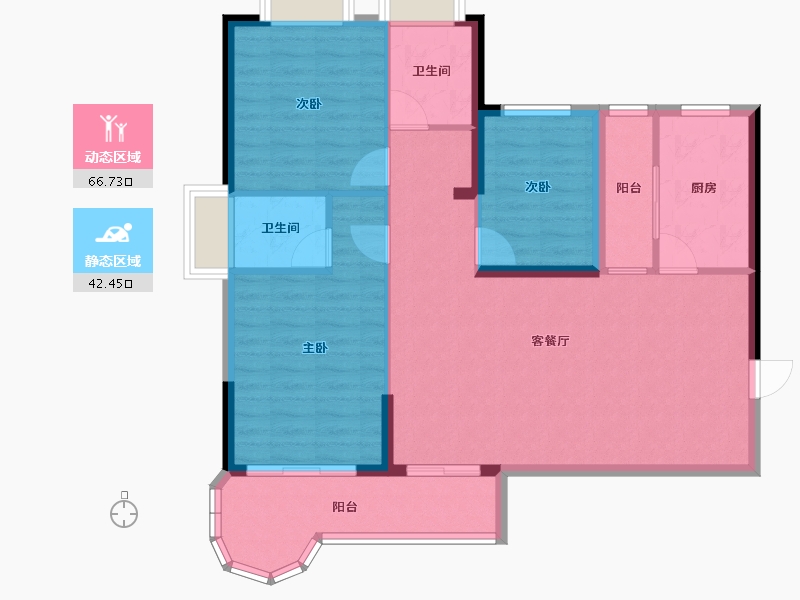 河南省-驻马店市-金象国贸-99.00-户型库-动静分区