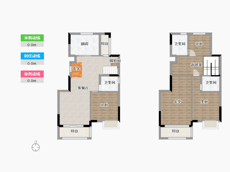 重庆-重庆市-恒大翡翠湾-132.31-户型库-动静线