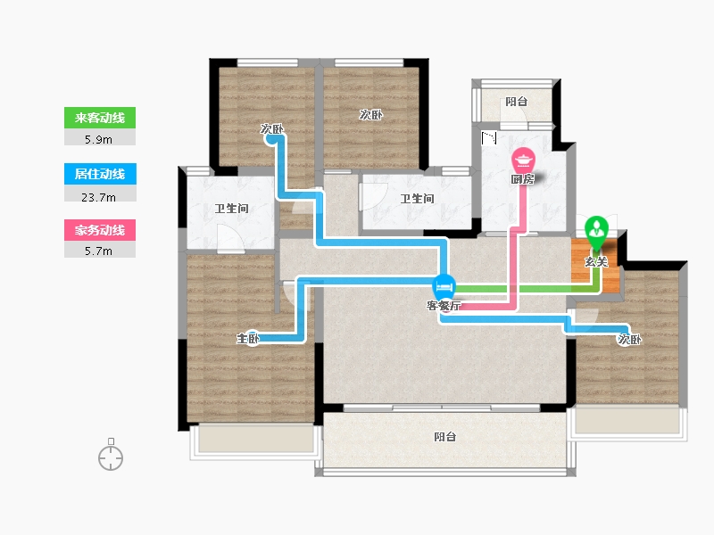 四川省-成都市-天湖湾-116.10-户型库-动静线