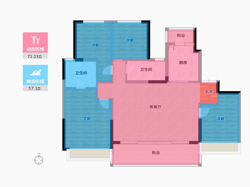 四川省-成都市-天湖湾-116.10-户型库-动静分区