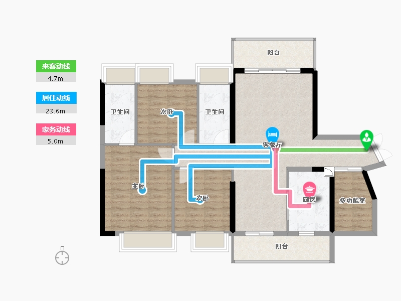 贵州省-贵阳市-中天未来方舟-109.02-户型库-动静线