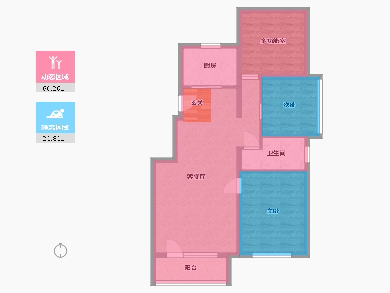 江苏省-南通市-首开缇香郡-73.09-户型库-动静分区